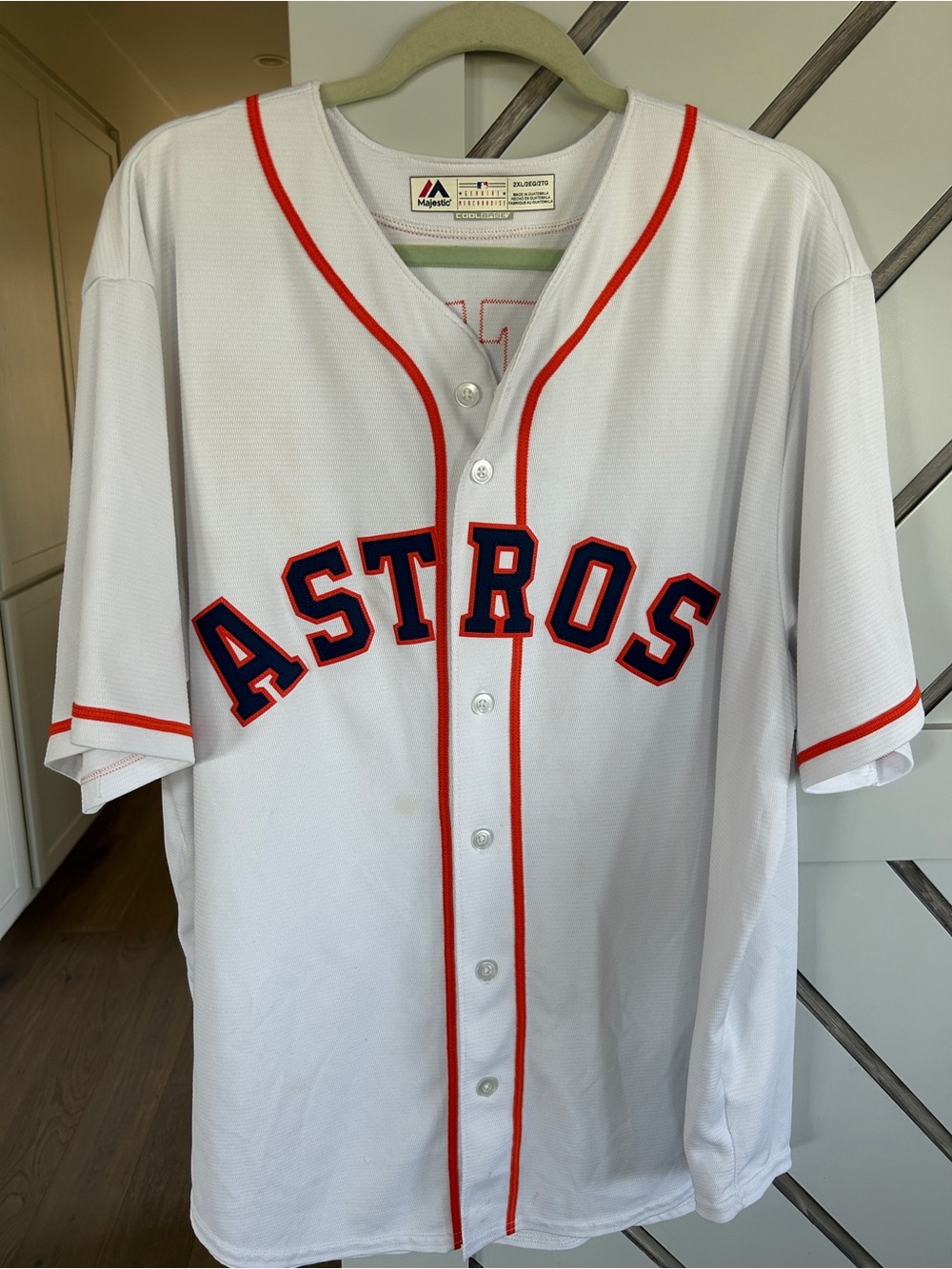 Houston Astros José Altuve #27 Majestic Cool Base Jersey – White – 2XL XXL